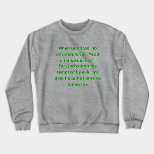 Bible Verse James 1:13 Crewneck Sweatshirt